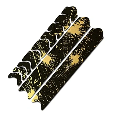 Afbeelding van AlphaShield Fietsframebescherming, kettingsteunen, bescherming, folie, sticker, frame, carbon, MTB, BMX, lakbescherming, folie R161 (07 Racing Gold Metallic)