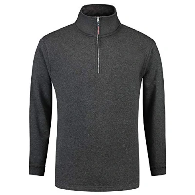 Afbeelding van Tricorp Sweater Ritskraag Casual Antraciet Maat XL