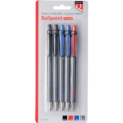 Afbeelding van Balpen Quantore grip drukknop assorti