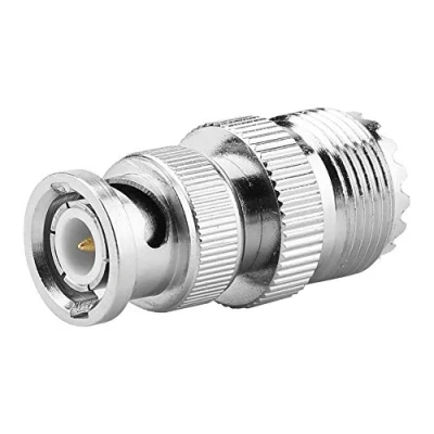 Afbeelding van 2 stuks BNC Male naar UHF SO239 PL 259 Female Type Coaxiale Adapter Kabelverlengingsadapter: