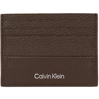 Afbeelding van Calvin Klein Subtle MIX Cardholder Portemonnee, Heren, Maat: One Size, Java brown pebble and smooth