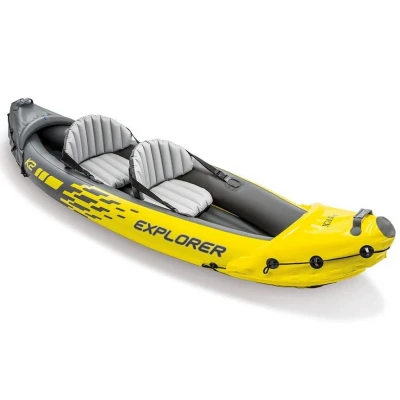 Afbeelding van Opblaasbare Kajak Intex Explorer 2 Persoons Geel