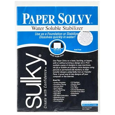 Afbeelding van Sulky Kunst, Ambachten &amp; Naaipapier Solvy Water Oplosbare Stof Stabilisator, Wit, 6 UK EU