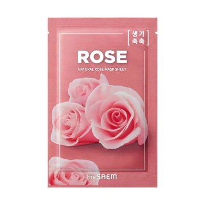 Afbeelding van Natural Rose Mask Sheet Mascarilla Roze 21 ml