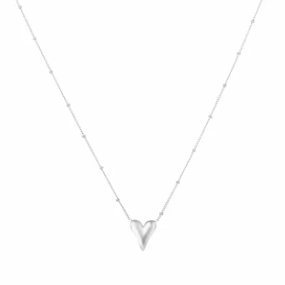 Afbeelding van Bijoutheek Collier Hart Ketting Balls Zilver
