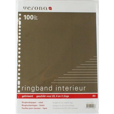 Afbeelding van Verona interieur 23 rings 100 vel lijn