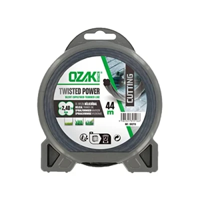 Afbeelding van OZAKI Cutting Nylon spiraaldraad Twisted Power ø 2,4 mm x 44 m4 m, zwart