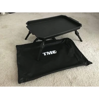Afbeelding van Bivvy tafel Lichtgewicht uitschuifbare poten Terminal Tackle Aas Tafel, karper, tas. Kies groene of zwarte (zwart)