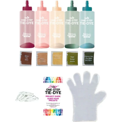 Afbeelding van One step Tie Dye Kit Wilderness 5 kleuren voor 30 shirts