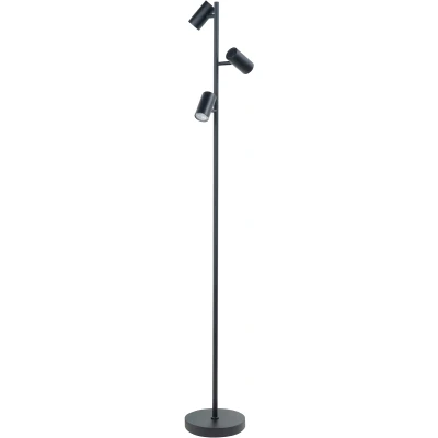 Afbeelding van Highlight vloerlamp Burgos 3 lichts 23 x160 cm zwart