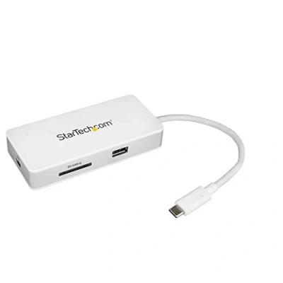 Afbeelding van StarTech.com USB C multiport adapter SD (UHS II) kaartlezer Power Delivery 4K HDMI GbE 1x 3.0