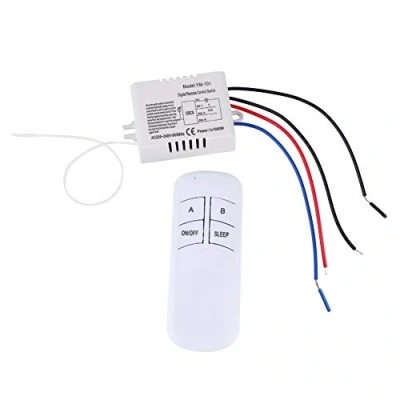 Afbeelding van Draadloze afstandsbediening schakelaar lamp licht digitale ontvanger zender 220V