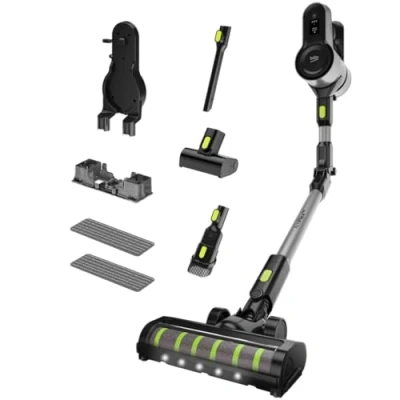 Afbeelding van BEKO VRT84225VI Draadloze steelstofzuiger 100 AirWatts 3 snelheden LED scherm Grijs