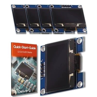 Afbeelding van AZDelivery 1,3 inch OLED SSH1106 128 x 64 pixel I2C Display compatibel met Arduino en Raspberry Pi Inclusief E Book!