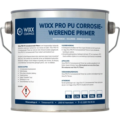 Afbeelding van Wixx PU Corrosiewerende Roestwerende Primer 5L RAL 7021 Zwartgrijs