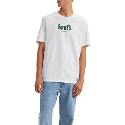 Afbeelding van Levi&#039;s Relaxed FIT TEE Tshirt print, Heren, Maat: Large, Original white