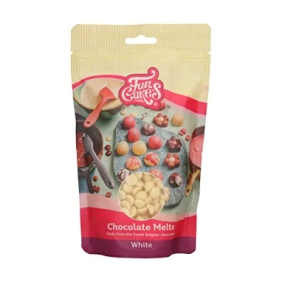 Afbeelding van FunCakes Chocolade Melts Smeltchocolade Wit 350g