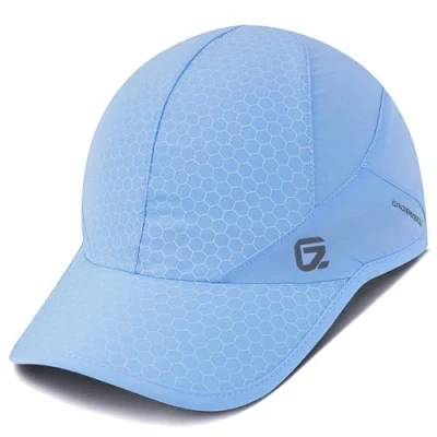 Afbeelding van GADIEMKENSD Stretch Sport Hoed met Zachte Rand Lichtgewicht Sneldrogend Ongestructureerd Ademend Running Cap voor Outdoor Activiteiten, Hemelsblauw, 6 3/4 /7 5/8