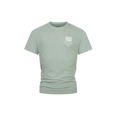 Afbeelding van Indicode Jeans Inblank Tshirt print, Heren, Maat: Small, Slate gray