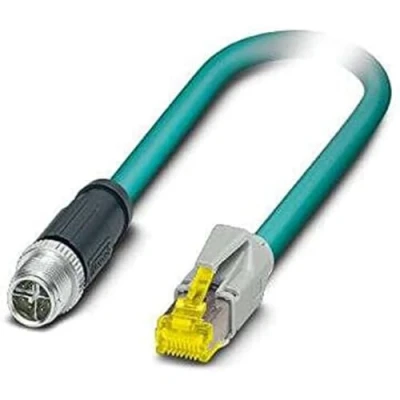 Afbeelding van Phoenix Contact 1407473 tussenstuk voor kabels M12 RJ 45 Blauw