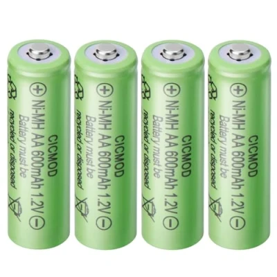Afbeelding van CICMOD 4 stuks oplaadbare AA 1,2 V Ni MH Solar accubatterijen