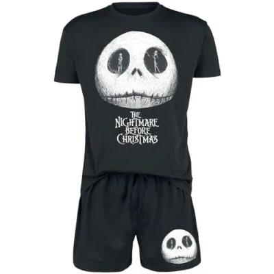 Afbeelding van The Nightmare Before Christmas Jack &amp; Sally Pyjama zwart L