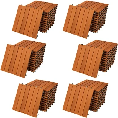 Afbeelding van 66 Tuintegels 6m² 30x30cm Acacia FSC®Gecertificeerd