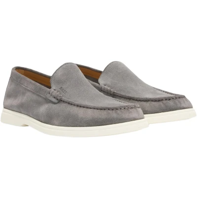 Afbeelding van BOSS Sienne Instappers, Heren, Maat: 45, Grey five Leer