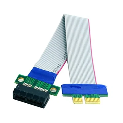 Afbeelding van Cablecc PCI E 1x Slot Riser Card Extender Verlenglint Flexkabel Express EP 028 060 074 075 LIJST to