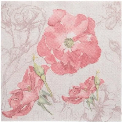 Afbeelding van PAPSTAR 50 servetten ROYAL Collection 1/4 vouw 40 cm x roze bloesem