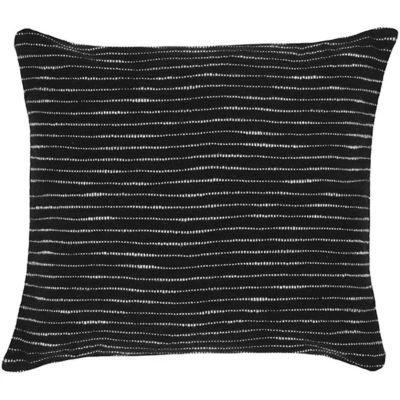 Afbeelding van LABEL51 Geweven sierkussen 45x45 cm zwart Stof