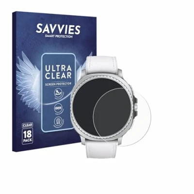Afbeelding van Savvies Screenprotector voor Samsung Galaxy Watch 8 Classic (46 mm) Folie Beschermfolie transparant (18 Stuks)