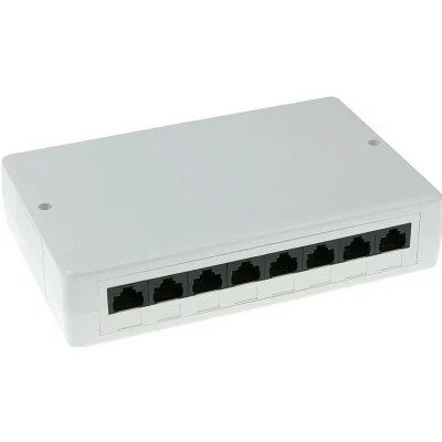 Afbeelding van ACT Modulair opbouwdoos unshielded 8 voudig CAT5E