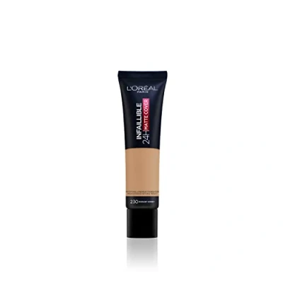 Afbeelding van L&#039;Oréal Paris Infaillible 32H Matte Cover Foundation, Dames, Maat: 30 ml, 230 miel eclat/radiant honey