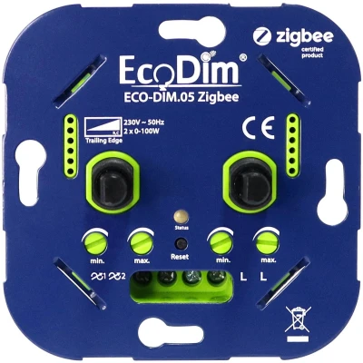 Afbeelding van Ecodim LED dimmer Duo RC Zigbee 2 x 0 100