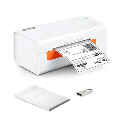 Afbeelding van VEVOR Labelprinter 200x79x83mm Thermische Printer 150mm/s Verzending Directe USB Automatische Labelherkenning Windows Mac OS Linux Chromebook