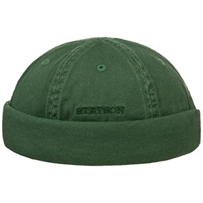Afbeelding van Stetson Ocala Katoen Dockerpet Heren zomer muts katoenen Dockermutsen Klittenbandsluiting voor Lente/Zomer L (58 59 cm) donker groen