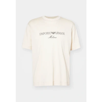 Afbeelding van Emporio Armani Tshirt print, Heren, Maat: Small, Ecru