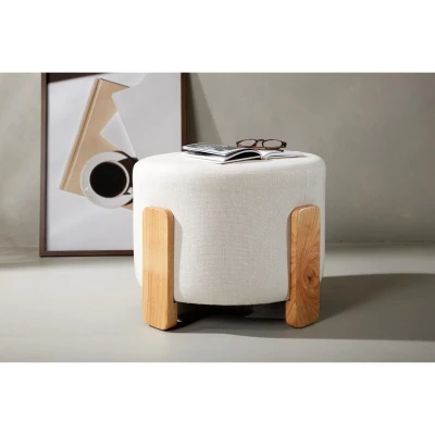 Afbeelding van Svea Nova hocker Boucle wit