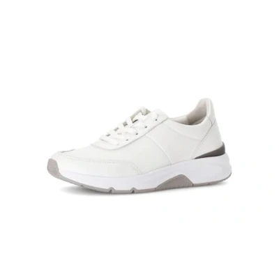 Afbeelding van Gabor Sneakers laag, Dames, Maat: 38, Weiss Leer en textiel
