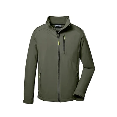 Afbeelding van killtec Heren Softshelljas/outdoorjas met opstaande kraag KOS 263 MN SFTSHLL JCKT, olive, XXL, 41262 000