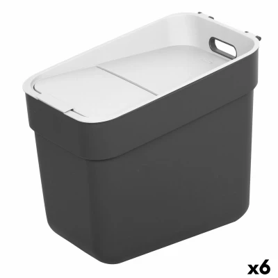 Afbeelding van Vuilnisemmer Curver Grijs Plastic 20 L (6 Stuks)
