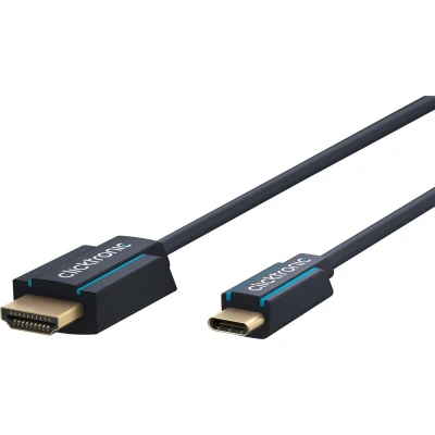 Afbeelding van Clicktronic USB C naar HDMI kabel 4K 60Hz 2 meter Zwart