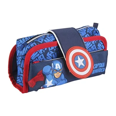 Afbeelding van Schoolpennenzak Marvel Blauw (22 x 12 7 cm)