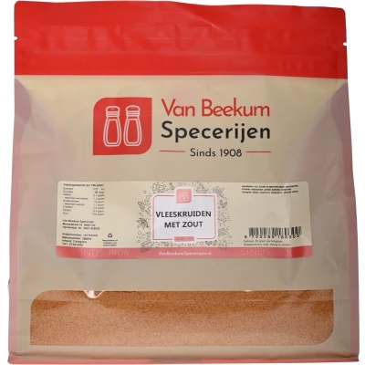 Afbeelding van Van Beekum Specerijen Vleeskruiden Met Zout 2 kilo (hersluitbare stazak)