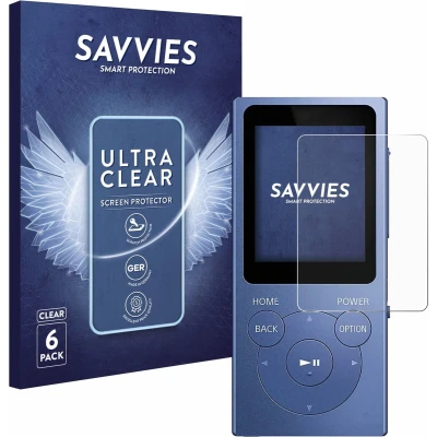 Afbeelding van Savvies (6 Stuks) Schermbeschermer voor Sony Walkman NW E394 Screen Protector Ultra Transparant