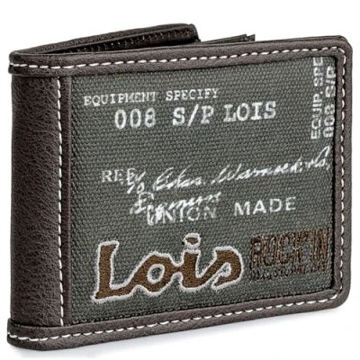 Afbeelding van Lois Portemonnee Heren van Leer Stijlvolle Wallet Men, Duurzame Leer, Veilige RFID Wallet, Bruine
