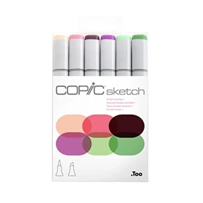 Afbeelding van Copic Sketch Marker Set Bloemkleuren 1 6 stuks