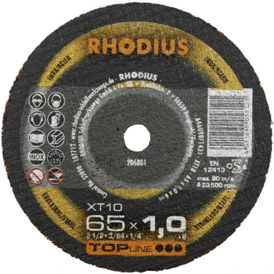 Afbeelding van Rhodius XT10 MINI 206800 Doorslijpschijf recht 50 mm 1 stuk(s) RVS, Staal