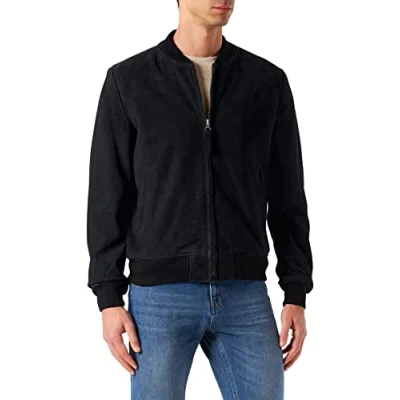 Afbeelding van Schott NYC Jas voor heren, Blauw (zwart), M